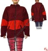 Polar fleece ice hood jacket