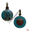 Tiny size decorated round pendent