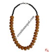 Yellow amber beads necklace 3