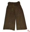 Wide bottom stone wash trouser