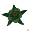 Felt star-flower brooch