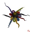 Rough design felt brooch
