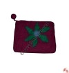 Star design felt purse