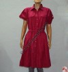 Cotton full-button dress