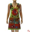 Razor-cut and flower rib dress2