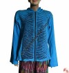 Rib razor-cut hoodie 1