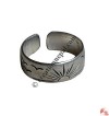Star carved finger ring