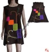 4-patch hand emb dress