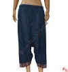 3-quarter cotton loose trouser
