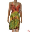 Tie-dye rayon halter dress
