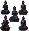 Resin Large Pancha Bubbha set of 5