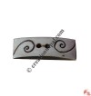 Spiral carved bone button (packet of 10)