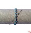 Turq beads hemp hand band