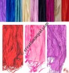 Pure silk plain color stole