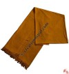 Raw silk Monk shawl-mustard