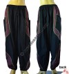 Hand emb patch harem trouser