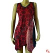 Print, chakra, plain joined dress