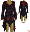 Hand-emb Ice-hood cotton top dress
