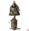 Wall hanging prayer wheel1