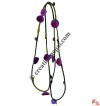 Soft wool felt flower necklace 1