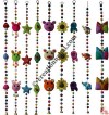 Felt beads-shapes assorted hanging set of 9