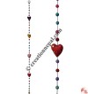 Felt beads-heart hanging