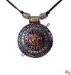 Tibetan OM big brass pendant