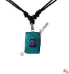 Saskrit OM rectangle pendant