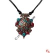 Turtle look brass pendant2