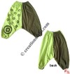 Cotton-fleece bubble patch trouser
