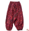 Fine cotton bubble-print kids trouser