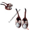 Chimp design baby shoes