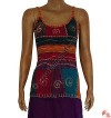 Rib patch-crochet design tank top