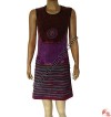 Rib patch-joined dress