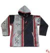 Shyama wide stripes hooded jacket