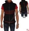 Sleeveless hooded jacket