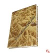 Golden tie-dye foamy cover notebook