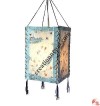 Flowers and leaves 4-fold lampshade
