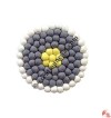 Wool felt balls plate coaster1