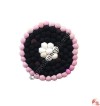 Wool felt balls plate coaster2