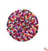 Wool felt balls circle mat2