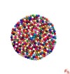 Wool felt balls circle mat6