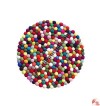 Wool felt balls circle mat7