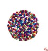 Wool felt balls circle mat8
