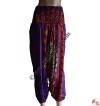 Elastic-waist printed suruwal