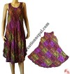 Om prints patch-work dress