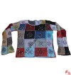 Rib patch work brush painted top