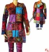 Decorated patch work long jacket 1