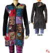 Decorated patch work long jacket 2