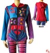 Multi-shapes patch hand emb rib jacket